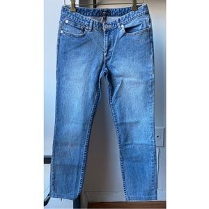 A.P.C. Jeans - low rise light wash slim straight